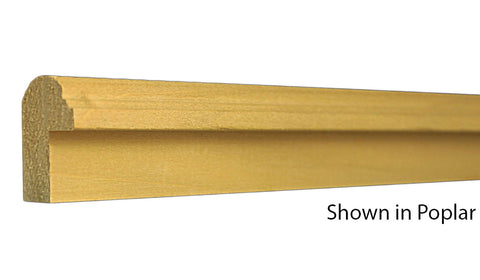 Profile View of Backband Molding, product number BB-114-030-1-PO - 15/16" x 1-7/16" Poplar Backband - $0.92/ft sold by American Wood Moldings