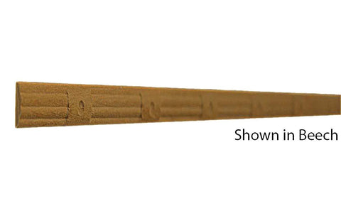Profile View of Decorative Carved Molding, product number DC-016-006-4-BE - 3/16" x 1/2" Beech Decorative Carved Molding - $2.20/ft sold by American Wood Moldings