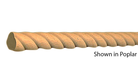 Profile View of Decorative Carved Molding, product number DC-024-024-1-BE - 3/4" x3/4" Beech Decorative Carved Molding - $6.60/ft sold by American Wood Moldings