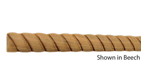 Profile View of Decorative Embossed Molding, product number DE-024-006-1-BE - 3/16" x 3/4" Beech Decorative Embossed Molding - $1.92/ft sold by American Wood Moldings