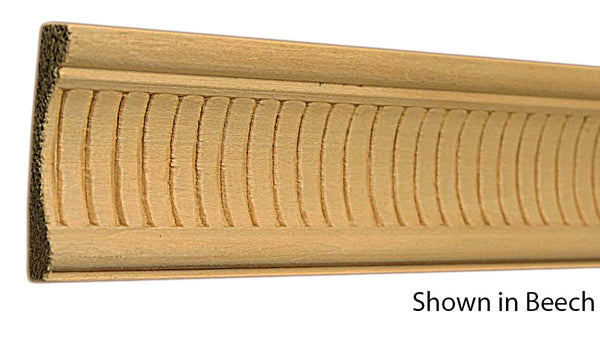 Profile View of Decorative Embossed Molding, product number DE-216-026-1-BE - 13/16" x 2-1/2" Beech Decorative Embossed Molding - $6.92/ft sold by American Wood Moldings