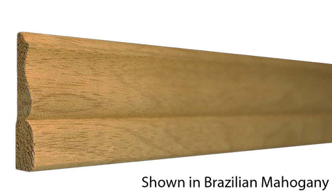 Profile View of Casing Molding, product number CA-208-014-2-BMH - 7/16" x 2-1/4" Brazilian Mahogany Casing - $4.32/ft sold by American Wood Moldings