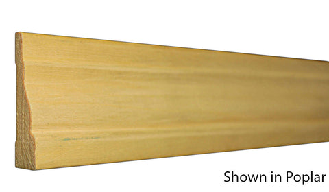 Profile View of Casing Molding, product number CA-208-020-2-PO - 5/8" x 2-1/4" Poplar Casing - $1.16/ft sold by American Wood Moldings