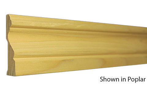 Profile View of Casing Molding, product number CA-208-020-3-PO - 5/8" x 2-1/4" Poplar Casing - $1.20/ft sold by American Wood Moldings