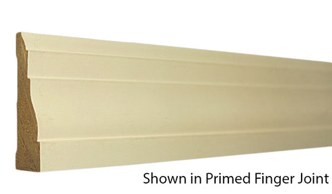 Profile View of Casing Molding, product number CA-208-022-3-PF - 11/16" x 2-1/4" Primed Finger Joint Casing - $0.72/ft sold by American Wood Moldings