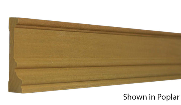 Profile View of Casing Molding, product number CA-208-024-2-PO - 3/4" x 2-1/4" Poplar Casing - $1.40/ft sold by American Wood Moldings