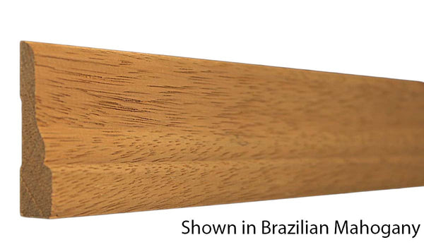 Profile View of Casing Molding, product number CA-216-020-3-BMH - 5/8" x 2-1/2" Brazilian Mahogany Casing - $4.80/ft sold by American Wood Moldings