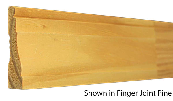Profile View of Casing Molding, product number CA-216-022-3-FPI - 11/16" x 2-1/2" Finger Joint Pine Casing - $0.56/ft sold by American Wood Moldings