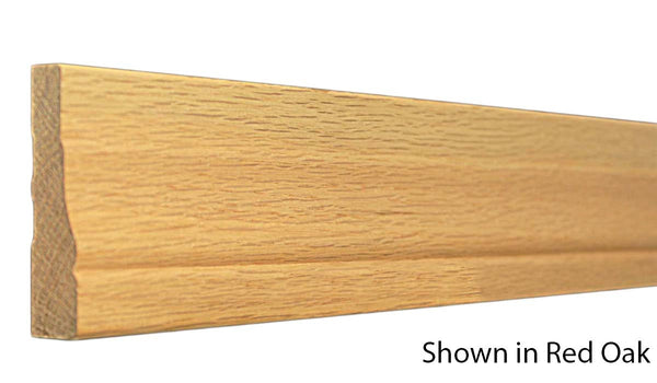 Profile View of Casing Molding, product number CA-216-024-1-RO - 3/4" x 2-1/2" Red Oak Casing - $1.96/ft sold by American Wood Moldings