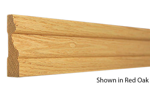 Profile View of Casing Molding, product number CA-224-024-1-RO - 3/4" x 2-3/4" Red Oak Casing - $2.16/ft sold by American Wood Moldings