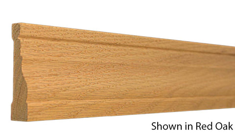 Profile View of Casing Molding, product number CA-300-024-6-RO - 3/4" x 3" Red Oak Casing - $2.32/ft sold by American Wood Moldings