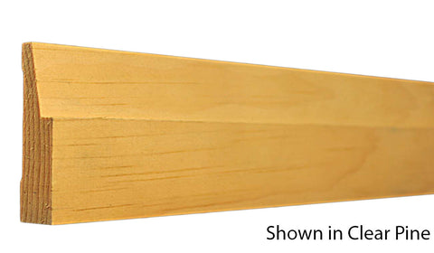 Profile View of Casing Molding, product number CA-300-024-3-CP - 3/4" x 3" Clear Pine Casing - $3.80/ft sold by American Wood Moldings