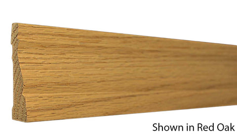 Profile View of Casing Molding, product number CA-308-024-2-RO - 3/4" x 3-1/4" Red Oak Casing - $3.60/ft sold by American Wood Moldings