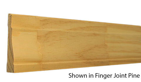 Profile View of Casing Molding, product number CA-308-022-3-FPI - 11/16" x 3-1/4" Finger Joint Pine Casing - $0.72/ft sold by American Wood Moldings