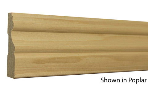 Profile View of Casing Molding, product number CA-308-026-1-PO - 13/16" x 3-1/4" Poplar Casing - $1.52/ft sold by American Wood Moldings