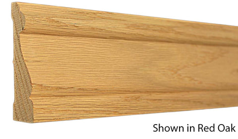 Profile View of Casing Molding, product number CA-310-026-1-HMH - 13/16" x 3-5/16" Honduras Mahogany Casing - $9.20/ft sold by American Wood Moldings