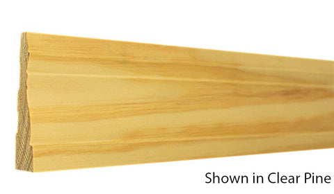 Profile View of Casing Molding, product number CA-316-022-3-CP - 11/16" x 3-1/2" Clear Pine Casing - $1.24/ft sold by American Wood Moldings