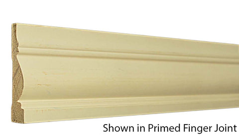 Profile View of Casing Molding, product number CA-316-022-4-PF - 11/16" x 3-1/2" Primed Finger Joint Casing - $1.25/ft sold by American Wood Moldings