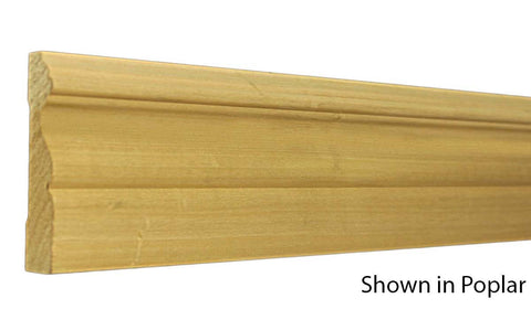 Profile View of Casing Molding, product number CA-316-024-4-MA - 3/4" x 3-1/2" Maple Casing - $3.32/ft sold by American Wood Moldings