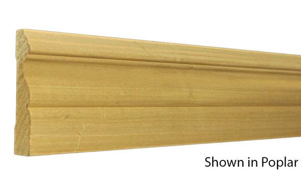 Profile View of Casing Molding, product number CA-316-024-4-PO - 3/4" x 3-1/2" Poplar Casing - $1.48/ft sold by American Wood Moldings