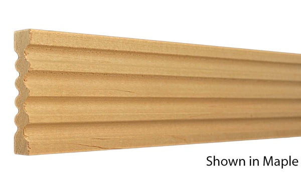 Side View of Casing Molding, product number CA-316-024-6-MA - 3/4" x 3-1/2" Maple Casing - $3.52/ft sold by American Wood Moldings