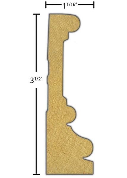 Poplar Casing - CA-316-102-1-PO - $3.48/ft – American Wood Moldings
