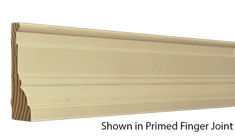 Profile View of Casing Molding, product number CA-316-104-1-PF - 1-1/8" x 3-1/2" Primed Finger Joint Casing - $2.87/ft sold by American Wood Moldings