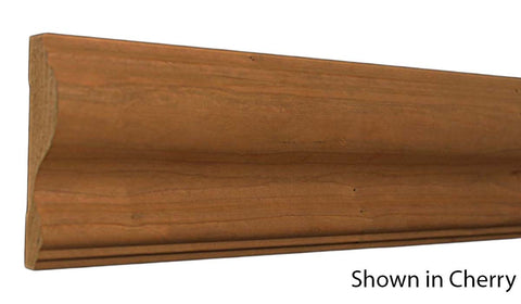 Profile View of Chair Rail Molding, product number CH-316-104-1-HMH - 1-1/8" x 3-1/2" Honduras Mahogany Chair Rail - $12.28/ft sold by American Wood Moldings