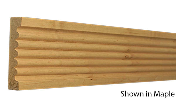 Profile View of Casing Molding, product number CA-400-024-3-MA - 3/4" x 4" Maple Casing - $3.96/ft sold by American Wood Moldings