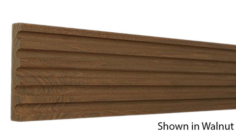 Profile View of Casing Molding, product number CA-406-018-1-WA - 9/16" x 4-3/16" Walnut Casing - $12.28/ft sold by American Wood Moldings