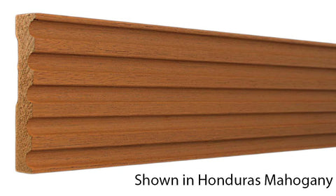 Profile View of Casing Molding, product number CA-500-024-2-HMH - 3/4" x 5" Honduras Mahogany Casing - $13.04/ft sold by American Wood Moldings