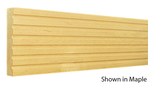 Profile View of Casing Molding, product number CA-602-024-1-CH - 3/4" x 6-1/16" Cherry Casing - $7.00/ft sold by American Wood Moldings