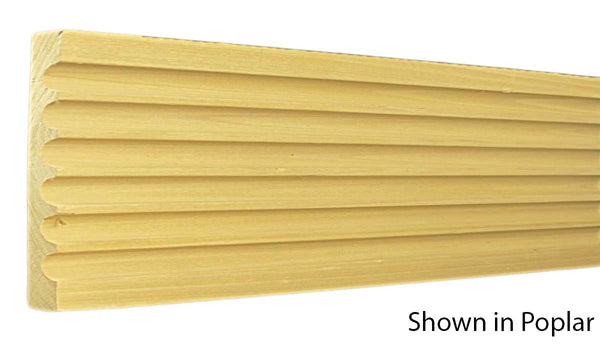 Profile View of Casing Molding, product number CA-716-024-1-PO - 3/4" x 7-1/2" Poplar Casing - $3.16/ft sold by American Wood Moldings