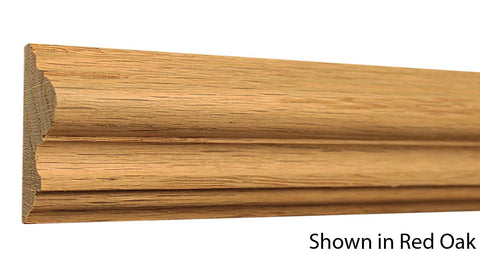 Profile View of Chair Rail Molding, product number CH-210-026-1-RO - 13/16" x 2-5/16" Red Oak Chair Rail - $2.12/ft sold by American Wood Moldings