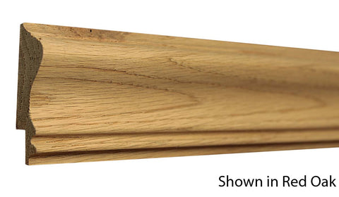 Profile View of Chair Rail Molding, product number CH-220-024-2-RO - 3/4" x 2-5/8" Red Oak Chair Rail - $2.40/ft sold by American Wood Moldings