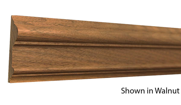 Profile View of Chair Rail Molding, product number CH-224-022-1-WA - 11/16" x 2-3/4" Walnut Chair Rail - $6.88/ft sold by American Wood Moldings
