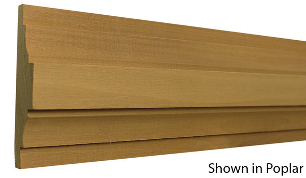 Profile View of Chair Rail Molding, product number CH-516-101-1-PO - 1-1/32" x 5-1/2" Poplar Chair Rail - $5.24/ft sold by American Wood Moldings