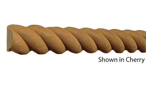 Profile View of Decorative Carved Molding, product number DC-104-016-2-CH - 1/2" x 1-1/8" Cherry Decorative Carved Molding - $5.56/ft sold by American Wood Moldings