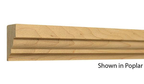 Profile View of Crown Molding, product number CR-110-024-1-MA - 3/4" x 1-5/16" Maple Crown - $2.40/ft sold by American Wood Moldings