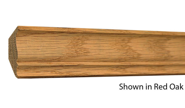 Profile View of Crown Molding, product number CR-120-020-1-CH - 5/8" x 1-5/8" Cherry Crown - $3.06/ft sold by American Wood Moldings