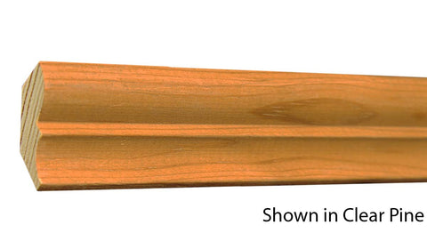 Profile View of Crown Molding, product number CR-120-018-1-CP - 9/16" x 1-5/8" Clear Pine Crown - $1.00/ft sold by American Wood Moldings