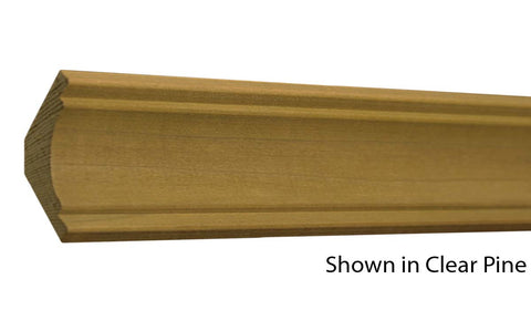 Profile View of Crown Molding, product number CR-124-020-1-PO - 5/8" x 1-3/4" Poplar Crown - $1.36/ft sold by American Wood Moldings