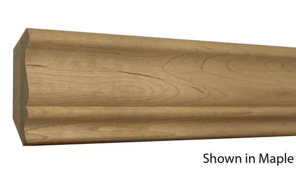 Profile View of Crown Molding, product number CR-220-024-1-MA - 3/4" x 2-5/8" Maple Crown - $3.36/ft sold by American Wood Moldings