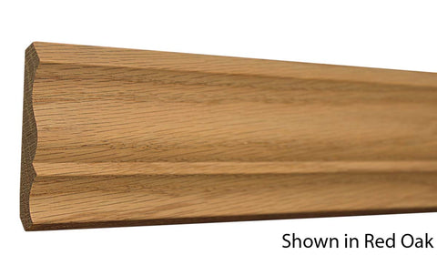 Profile View of Crown Molding, product number CR-308-015-1-RO - 15/32" x 3-1/4" Red Oak Crown - $2.44/ft sold by American Wood Moldings