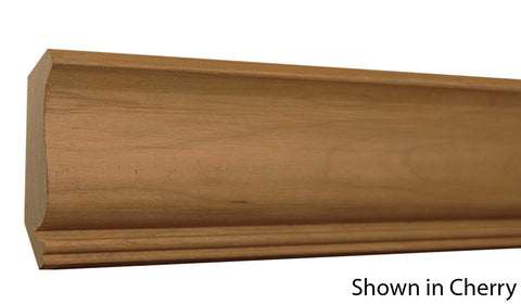 Profile View of Crown Molding, product number CR-318-024-1-CH - 3/4" x 3-9/16" Cherry Crown - $4.12/ft sold by American Wood Moldings