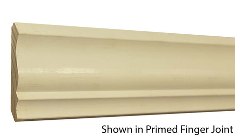 Profile View of Crown Molding, product number CR-320-018-1-PF - 9/16" x 3-5/8" Primed Finger Joint Crown - $1.08/ft sold by American Wood Moldings