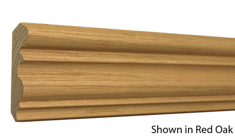 Profile View of Crown Molding, product number CR-320-028-1-RO - 7/8" x 3-5/8" Red Oak Crown - $2.72/ft sold by American Wood Moldings
