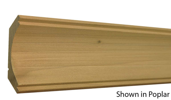 Profile View of Crown Molding, product number CR-400-026-1-RO - 13/16" x 4" Red Oak Crown - $3.16/ft sold by American Wood Moldings