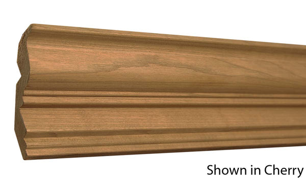 Profile View of Crown Molding, product number CR-404-026-1-HMH - 13/16" x 4-1/8" Honduras Mahogany Crown - $7.08/ft sold by American Wood Moldings