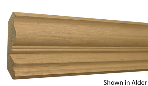 Profile View of Crown Molding, product number CR-404-028-1-MA - 7/8" x 4-1/8" Maple Crown - $3.80/ft sold by American Wood Moldings